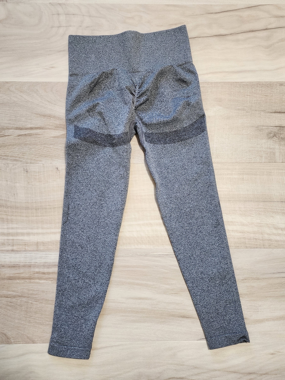 NWOT Seamless Scrunch Butt Lifting Leggings Grey Marl High Waist Contour Size L